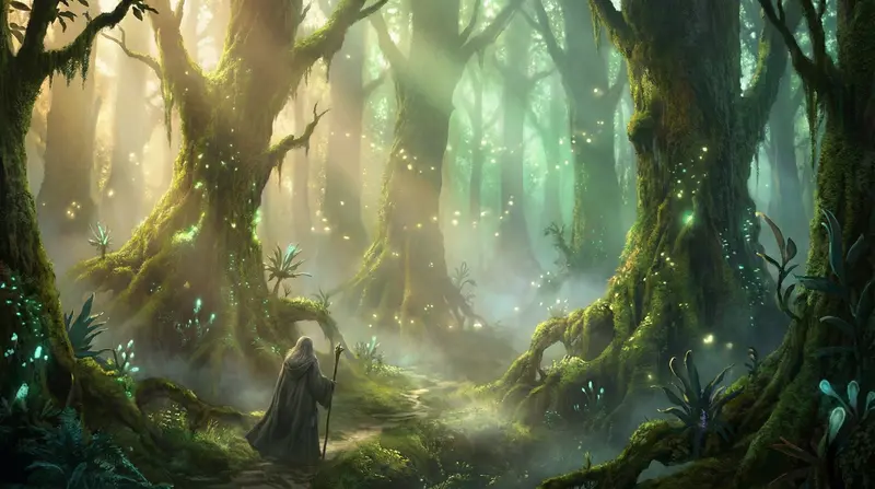 奇幻冒险电影《魔法森林》梦幻场景